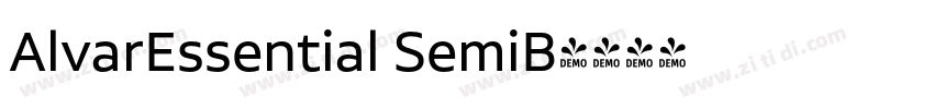 AlvarEssential SemiB字体转换